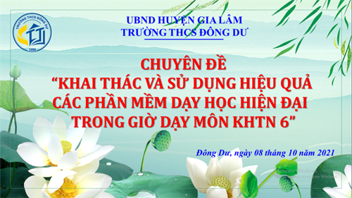 Chuyên đề dạy trực tuyến môn khtn khối 6